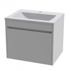HUGO 600 WALL HUNG UNIT - HIGH GLOSS WHITE + HUGO 600 BASIN