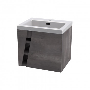 C0000241 TOPAZ 600 WALL HUNG UNIT - AGED STONE (No Basin)
