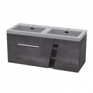 TOPAZ 1200 WALL HUNG UNIT - AGED STONE (No Basin)