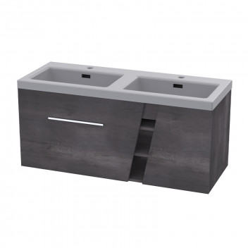 TOPAZ 1200 WALL HUNG UNIT - AGED STONE (No Basin)