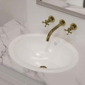 Large Oval Drop In Basin