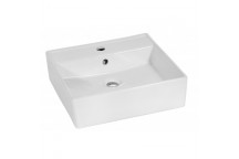 GARZETTA SQ C/TOP BASIN 460*460*140MM 1 TH - WHITE(YWBGA08A)
