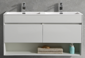Simplicity Edge 1200 Cabinet & Basin - White