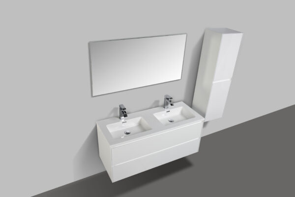 Enzo 1200 White Bathroom Vanity