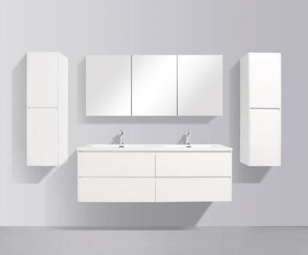 Enzo 1500 White Bathroom Vanity