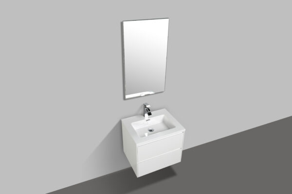 Enzo 600 White Bathroom Vanity