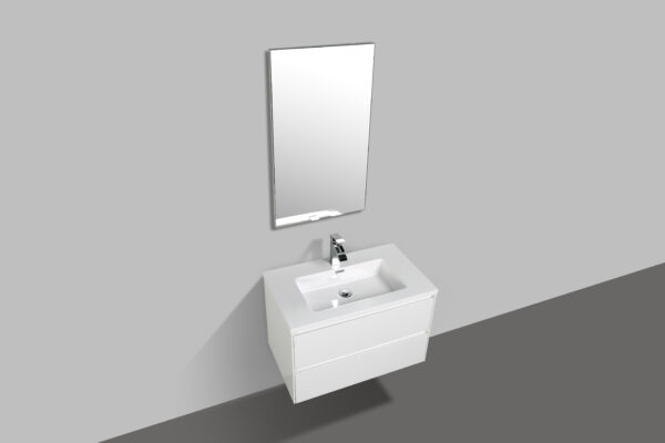 Enzo 800 White Bathroom Vanity