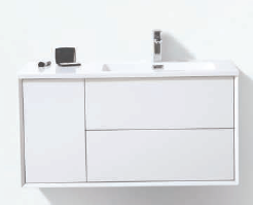 Messina 1000 Vanity & Basin - White