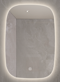 Led Brilliance Mirror 600 - 900 - 5mm Vertical Copper Free IP44