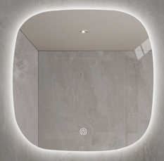 Led Brilliance Mirror 700x700 - 5mm Copper Free IP44