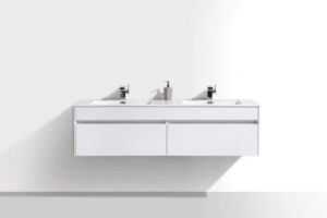 Simplicity 1600 Vanity & Basin - High Gloss White