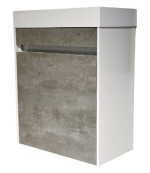 Simplicity 460 Vanity & Basin - Cement