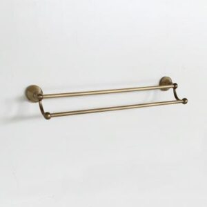Double Towel Bar - Antique Brass