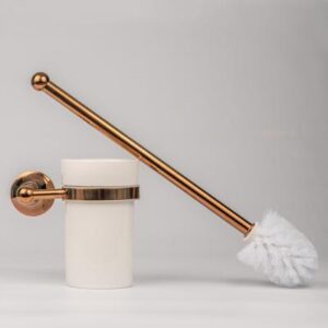Toilet Brush and Holder - Rose Gold