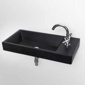 Roma Basin - Black (With Brackets)