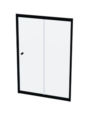 BIS16BC 1600*1860MM BI - SLIDER BLACK/CLEAR (1500 - 1600)