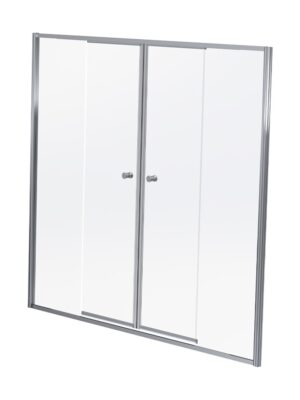 DUS18SC 1700 - 1800*1860MM DUO SLIDE - SILVER/CLEAR