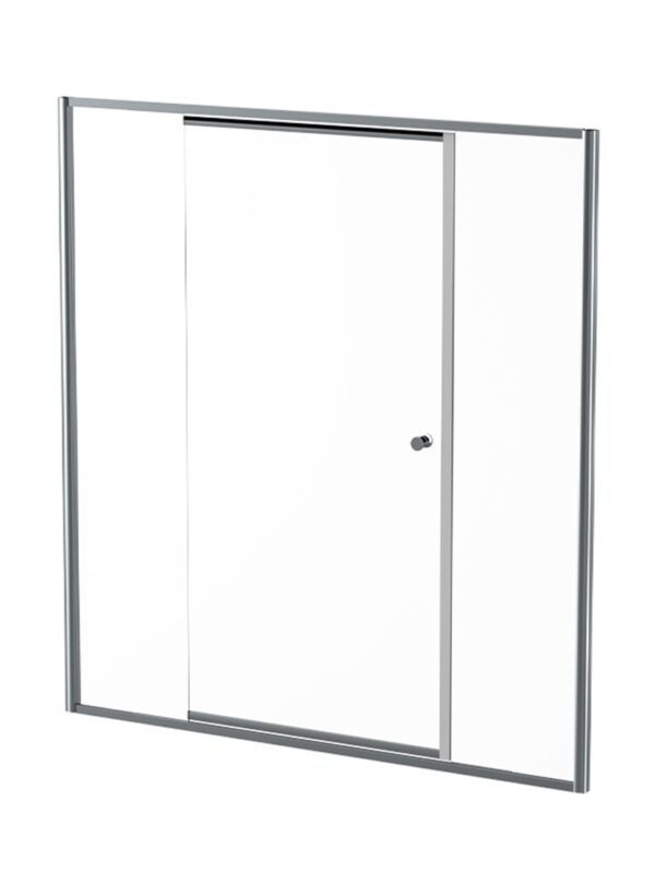MON16SC 1630 - 1730*1860MM MONO TEL PIVOT DOOR - SILVER/CLEAR