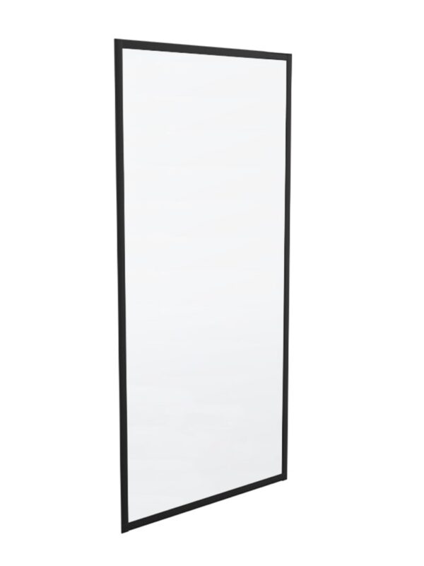 RPL70BC 700*1860MM RETURN PANEL BLACK/CLEAR