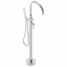 Single Lever Bath Shower mixer floor mounted Round Short