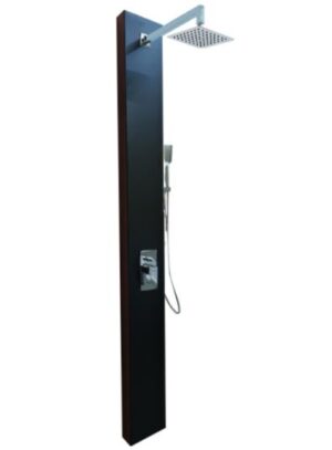 TORRENT SHOWER COLUMN - CHROME ON BLACK