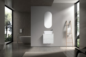 Trento 600 Calacatta Bathroom Cabinet
