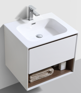 Versace 600 Vanity & Basin - White