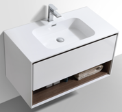 Versace 900 Vanity & Basin - White