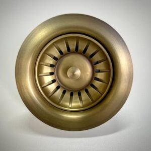 90mm Basket Waste - Antique Brass